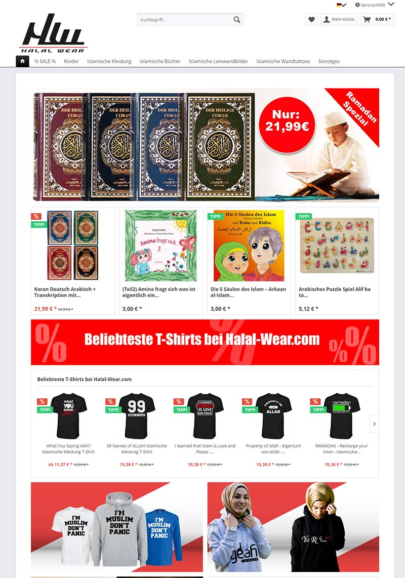 Halal-Wear 德国伊斯兰街头服饰购物网站