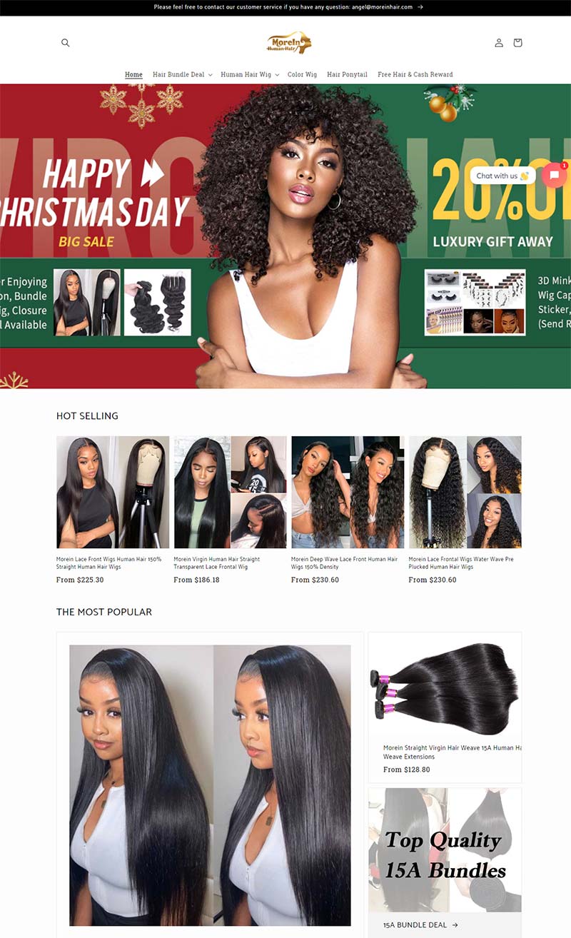 Morein Hair 中国专业假发品牌购物网站