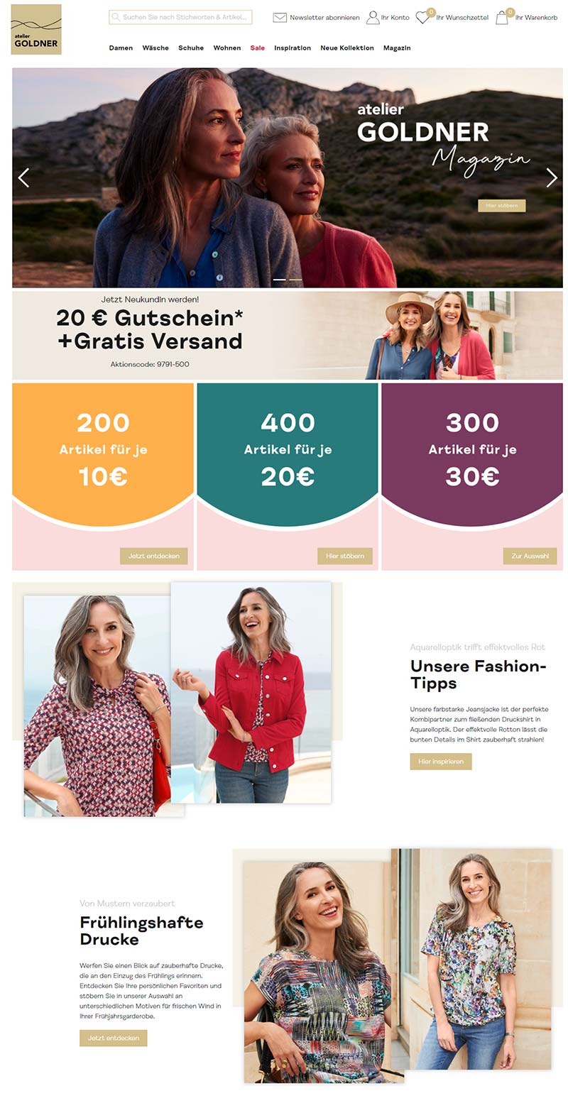 Goldner-fashion 德国成熟女装品牌购物网站