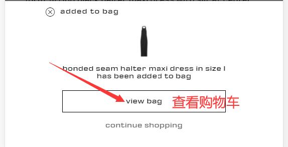 Alexander Wang open shopping cart