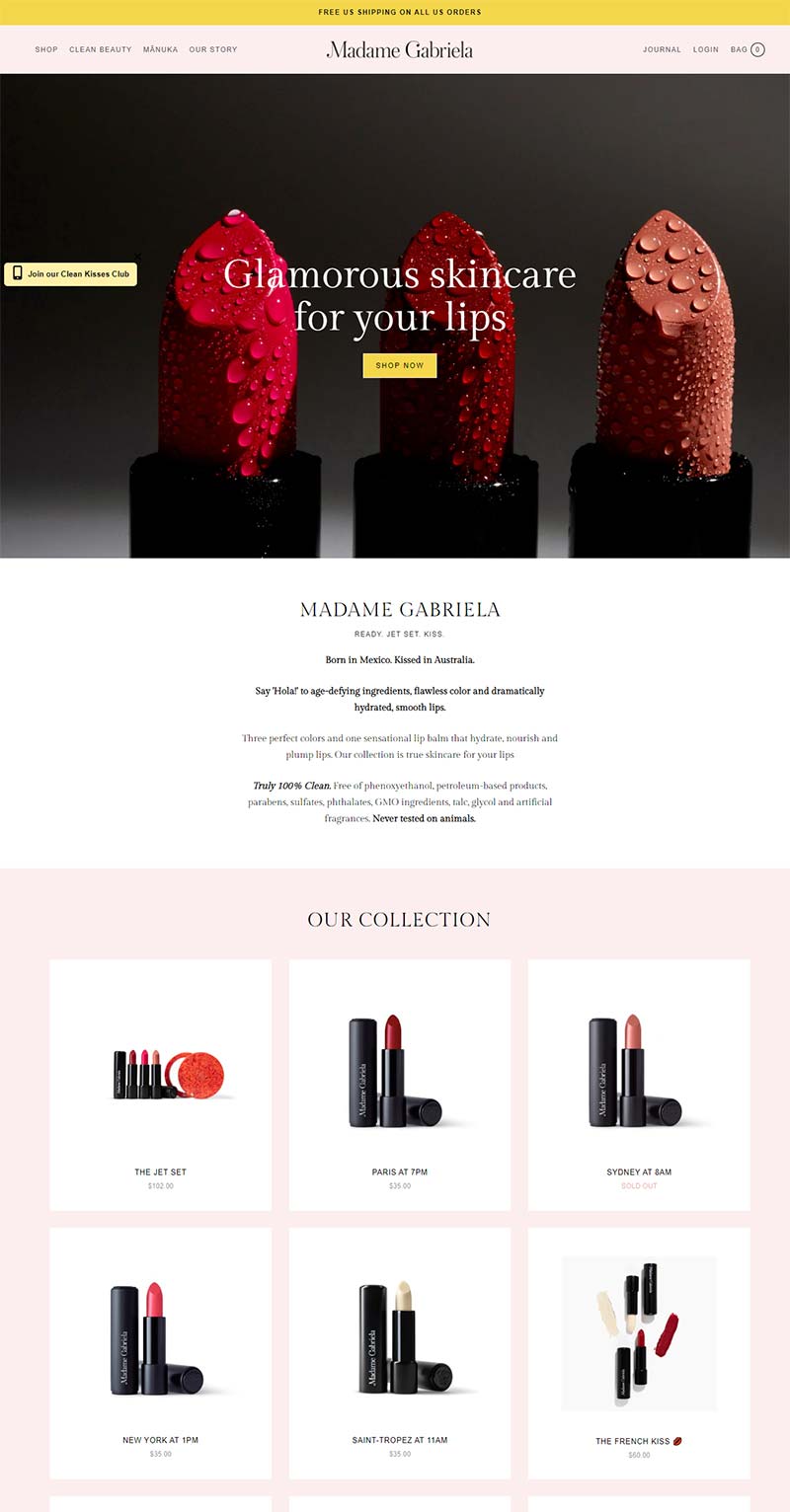 Madame Gabriela 美国清洁美容护肤品购物网站