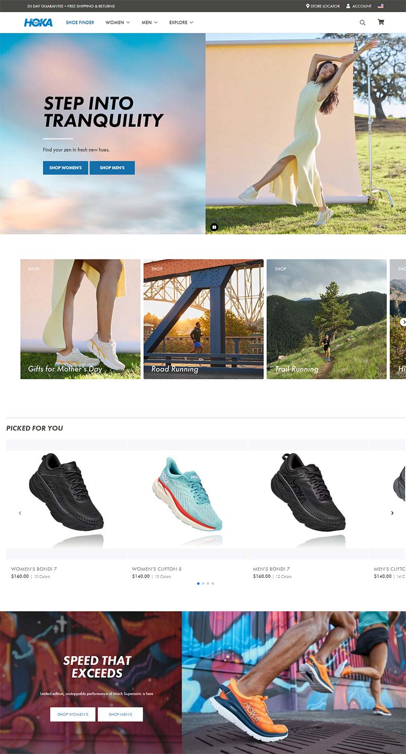 HOKA 美国运动鞋服品牌购物网站