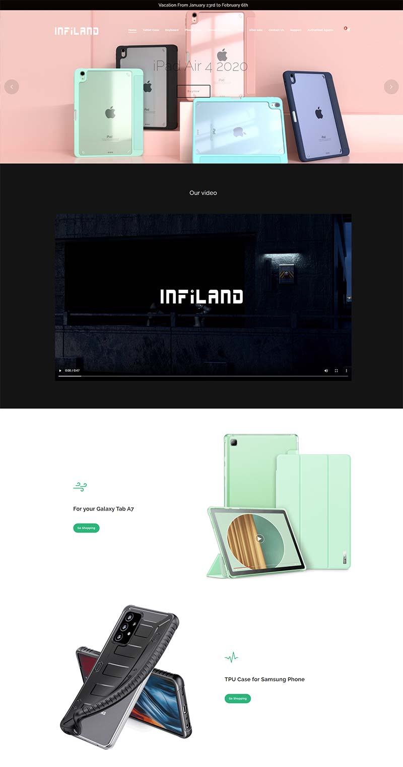 Infiland 美国智能设备配件购物网站