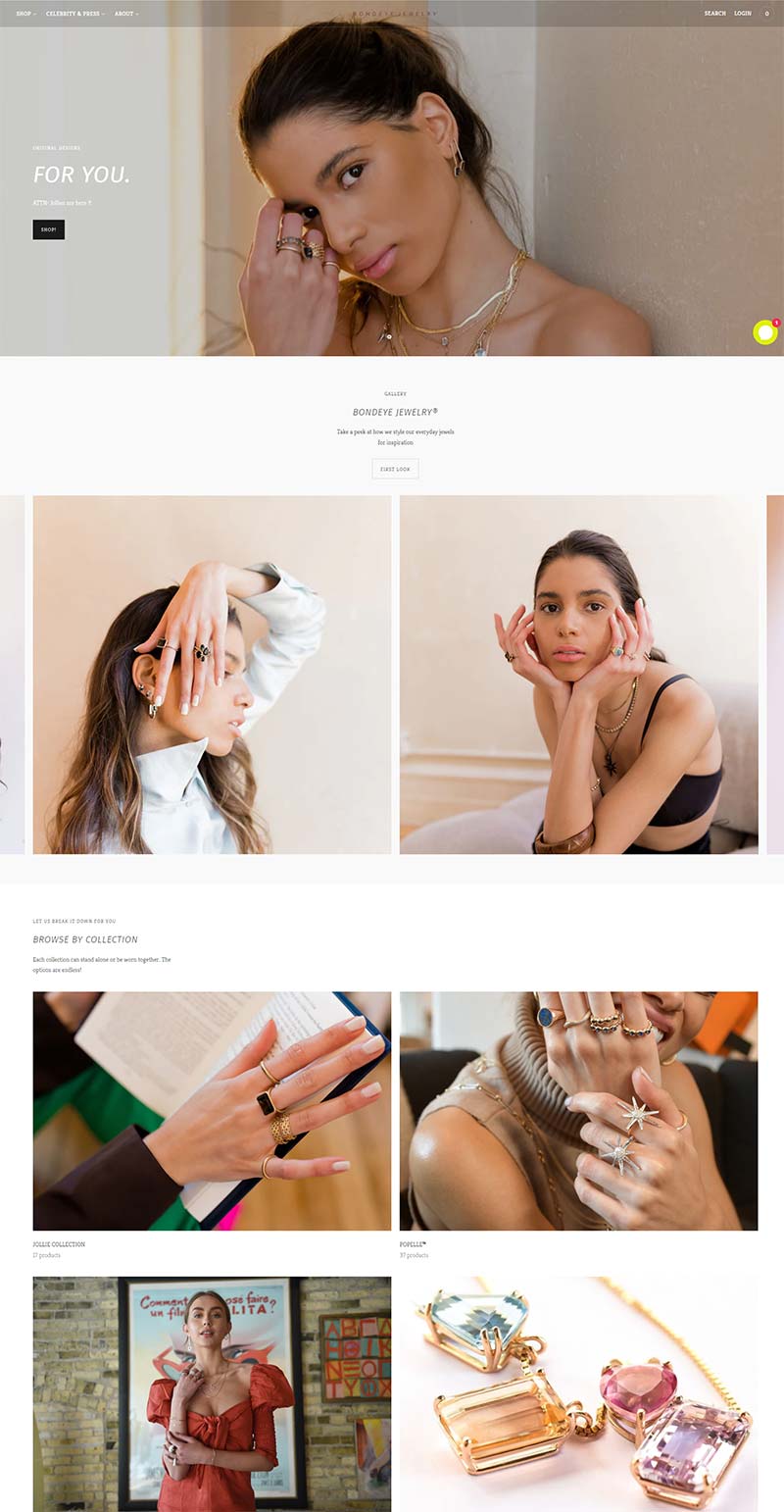 Bondeye Jewelry 美国黄金宝石饰品购物网站