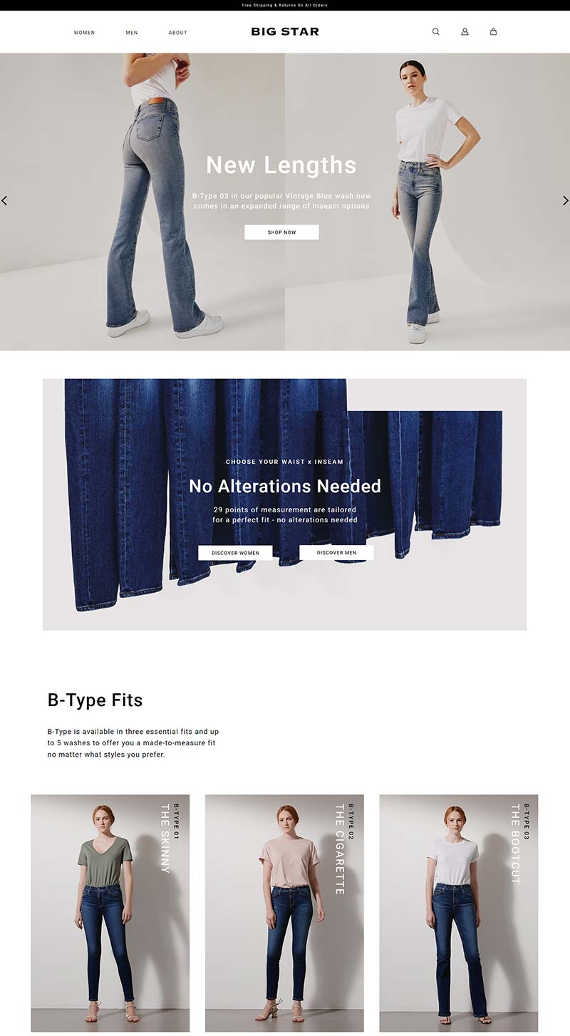 Big Star Denim 美国时尚牛仔裤品牌购物网站