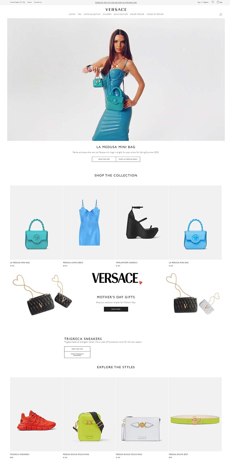 VERSACE US 范思哲-意大利奢侈品牌美国官网