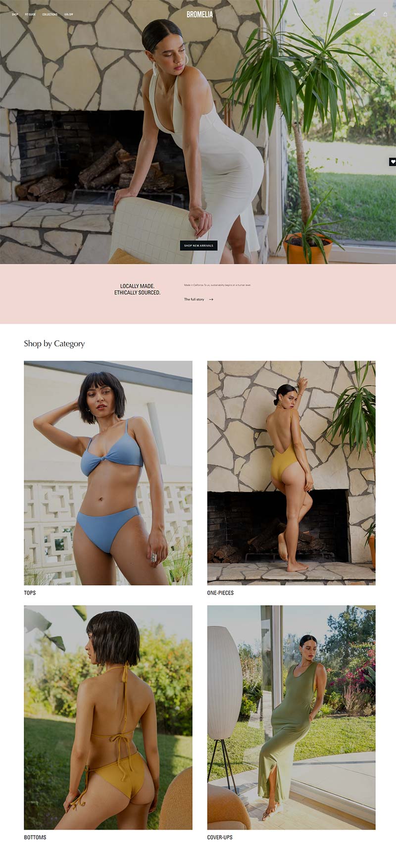Bromelia Swimwear 美国高端时尚泳装品牌购物网站