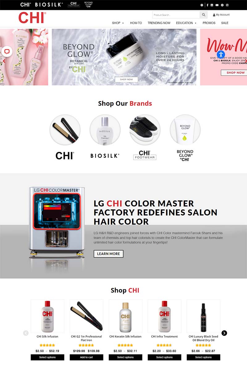 CHI 美国专业美发产品及工具购物网站