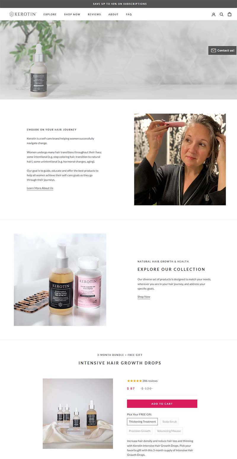 Kerotin 美国美容护发品牌购物网站