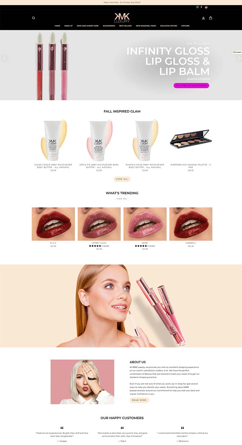 KMK Luxury 美国美容美妆产品购物网站