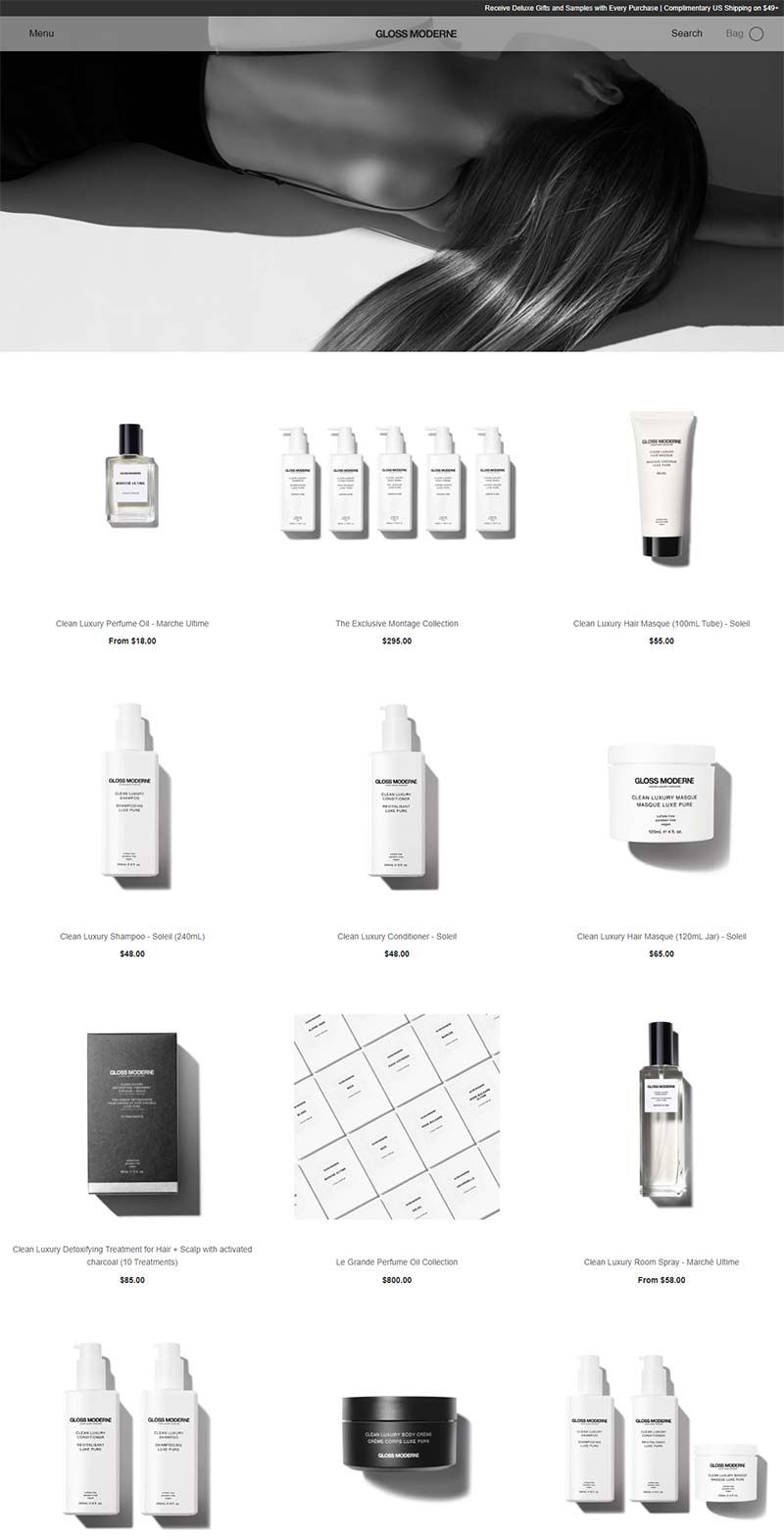GLOSS MODERNE 美国清洁护肤品购物网站