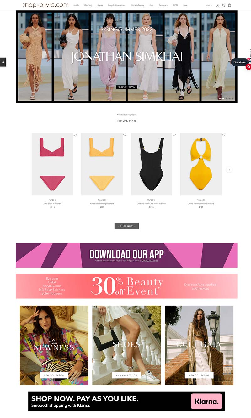 Shop Olivia 美国设计师时尚服饰购物网站