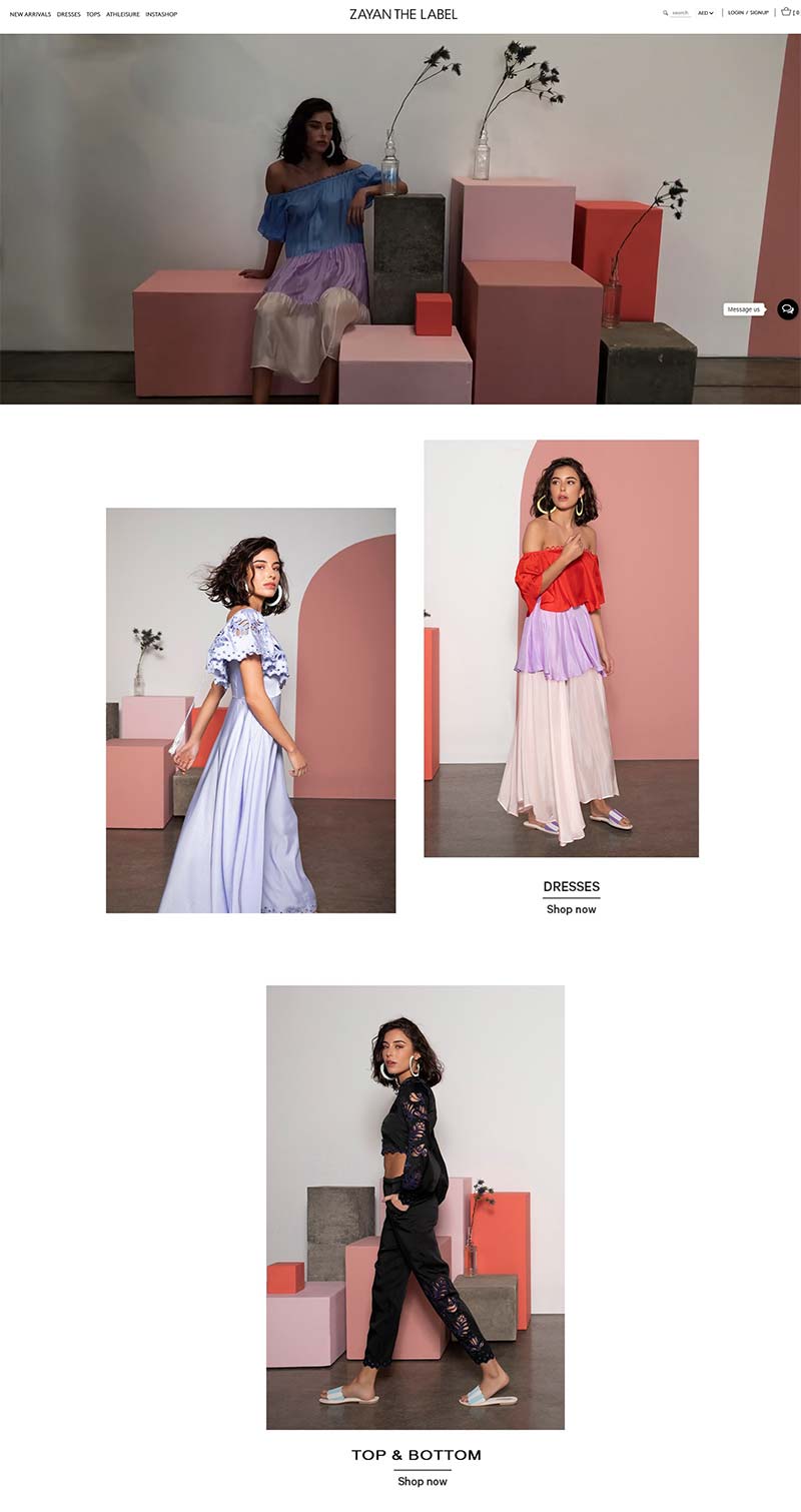 Zayan the Label 迪拜设计师女装品牌购物网站