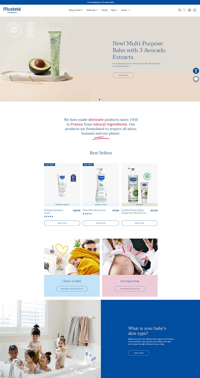 Mustela US 妙思乐-法国天然婴儿护肤品牌美国官网