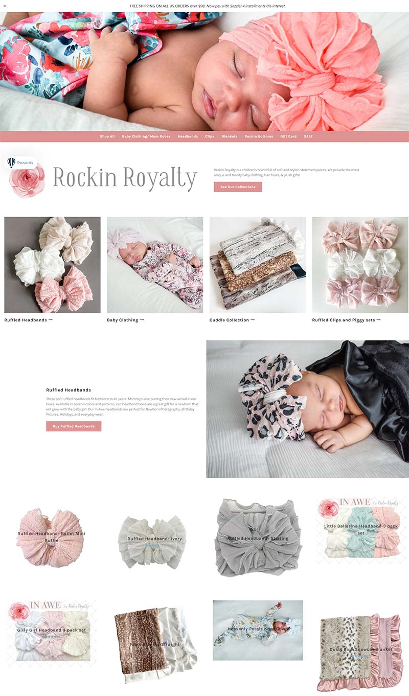Rockin Royalty 美国婴儿服饰品牌购物网站