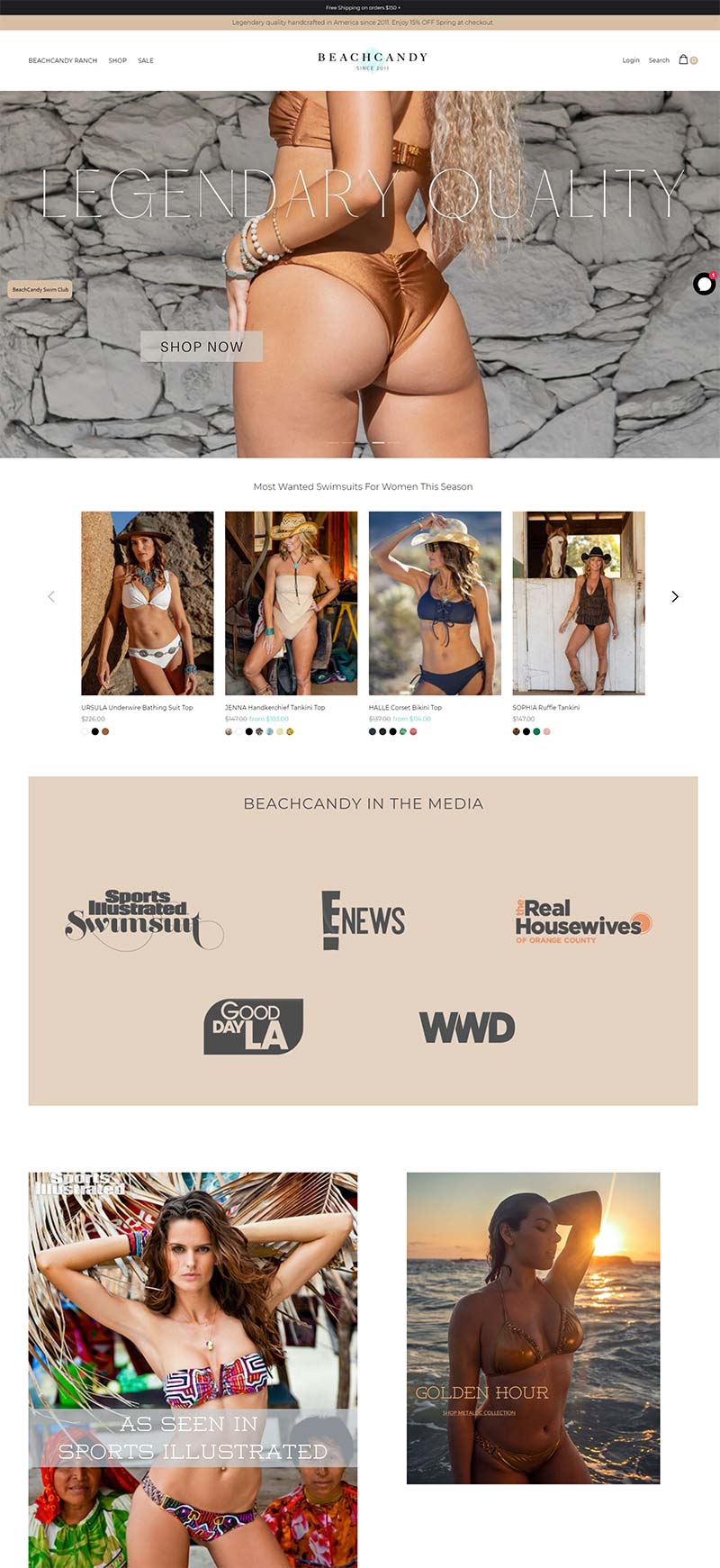 BeachCandy Swimwear 美国沙滩泳装品牌购物网站