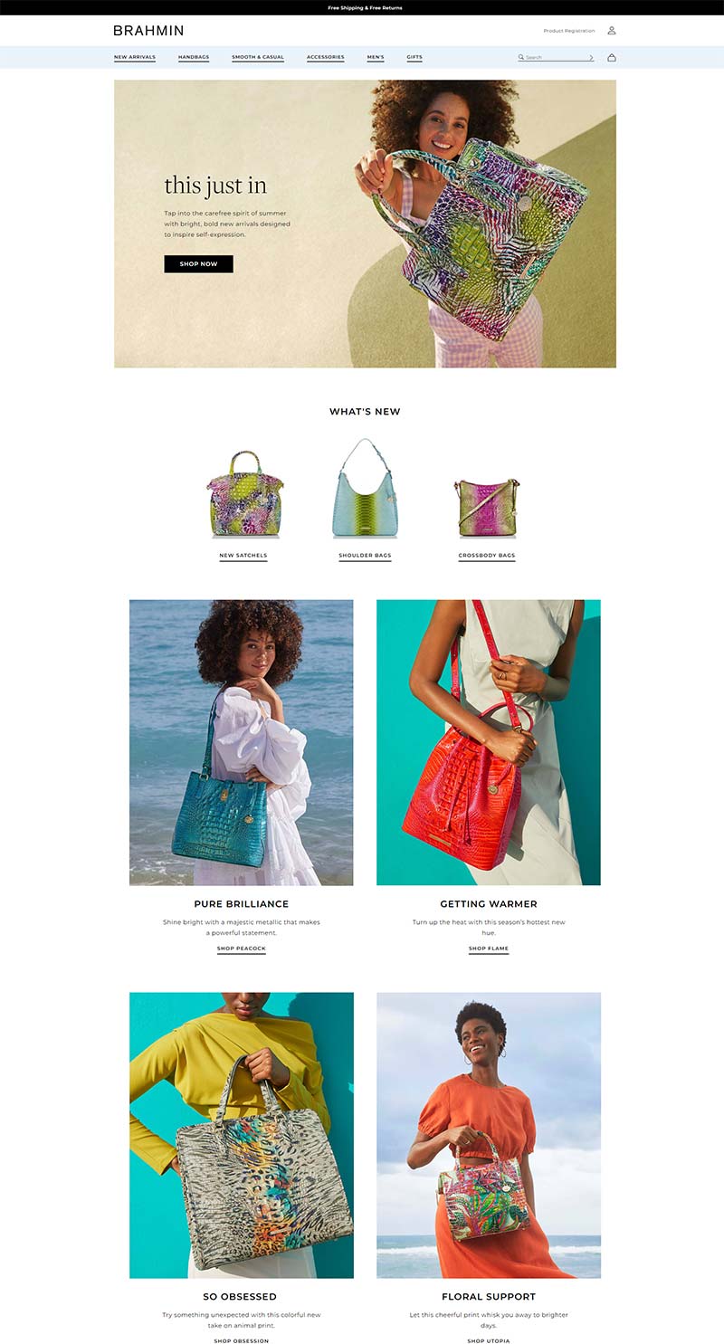 Brahmin 美国时尚手袋品牌购物网站