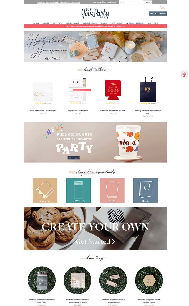 For Your Party 美国个性派对配饰品牌购物网站