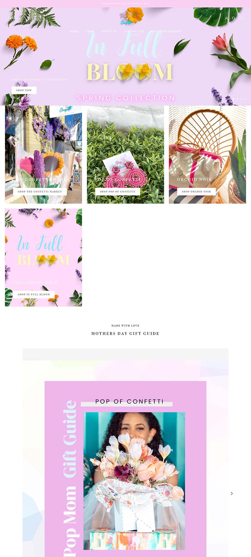 Pop of Confetti 美国多彩创意礼品购物网站