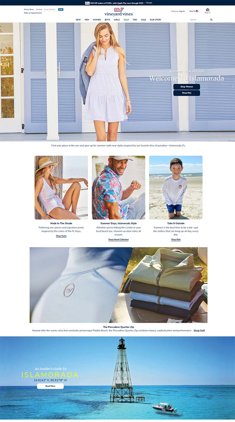 Vineyard Vines 美国服装配饰品牌购物网站