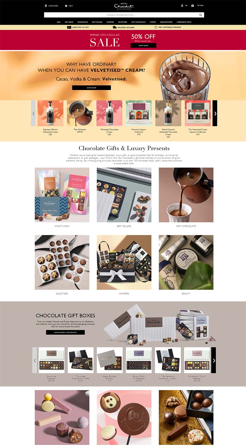 Hotel Chocolat 英国知名巧克力可可品牌购物网站