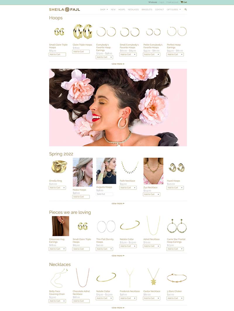 Sheila Fajl 美国设计师珠宝品牌购物网站
