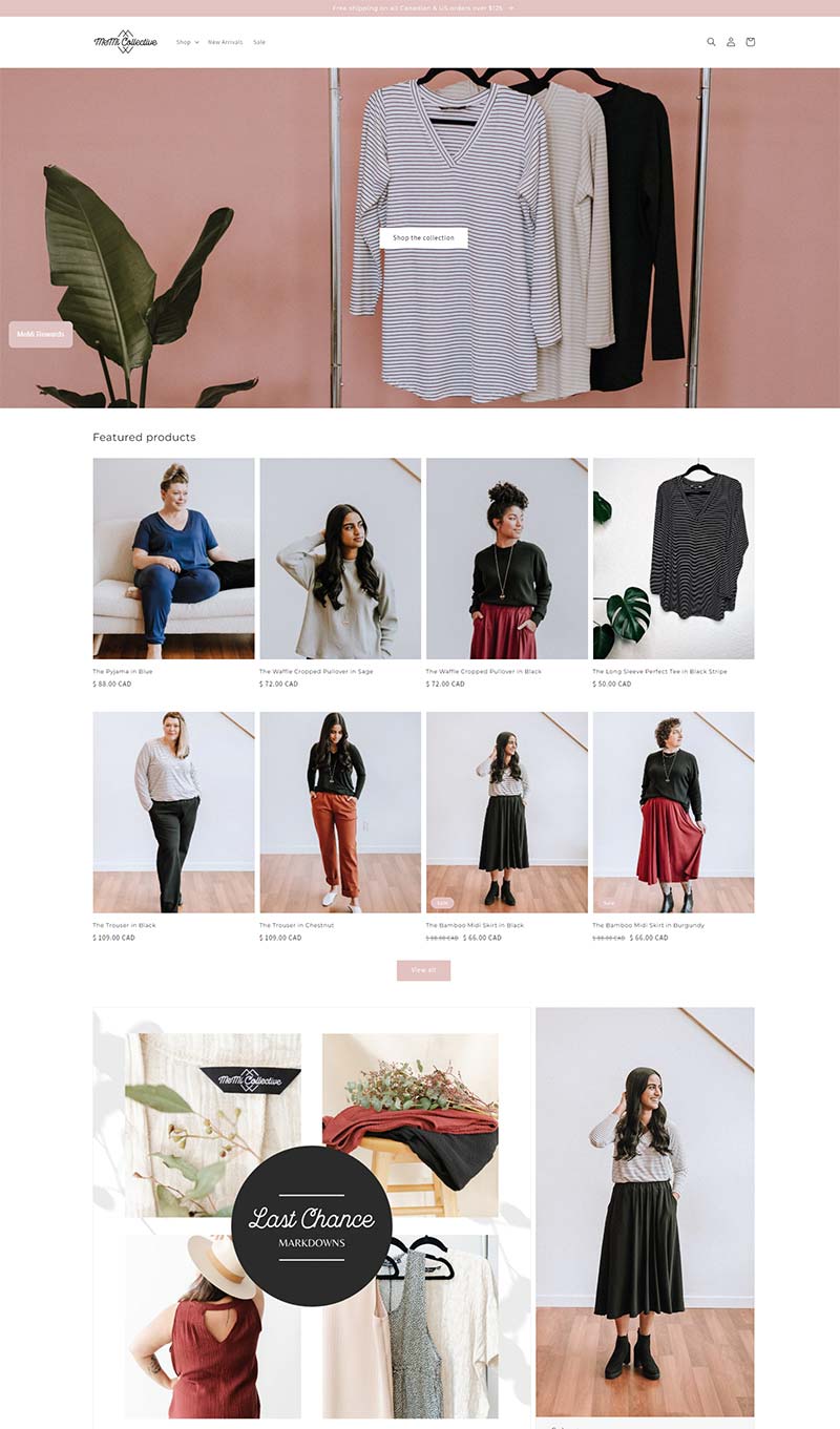 MeMi Collective 美国慢时尚女装品牌购物网站