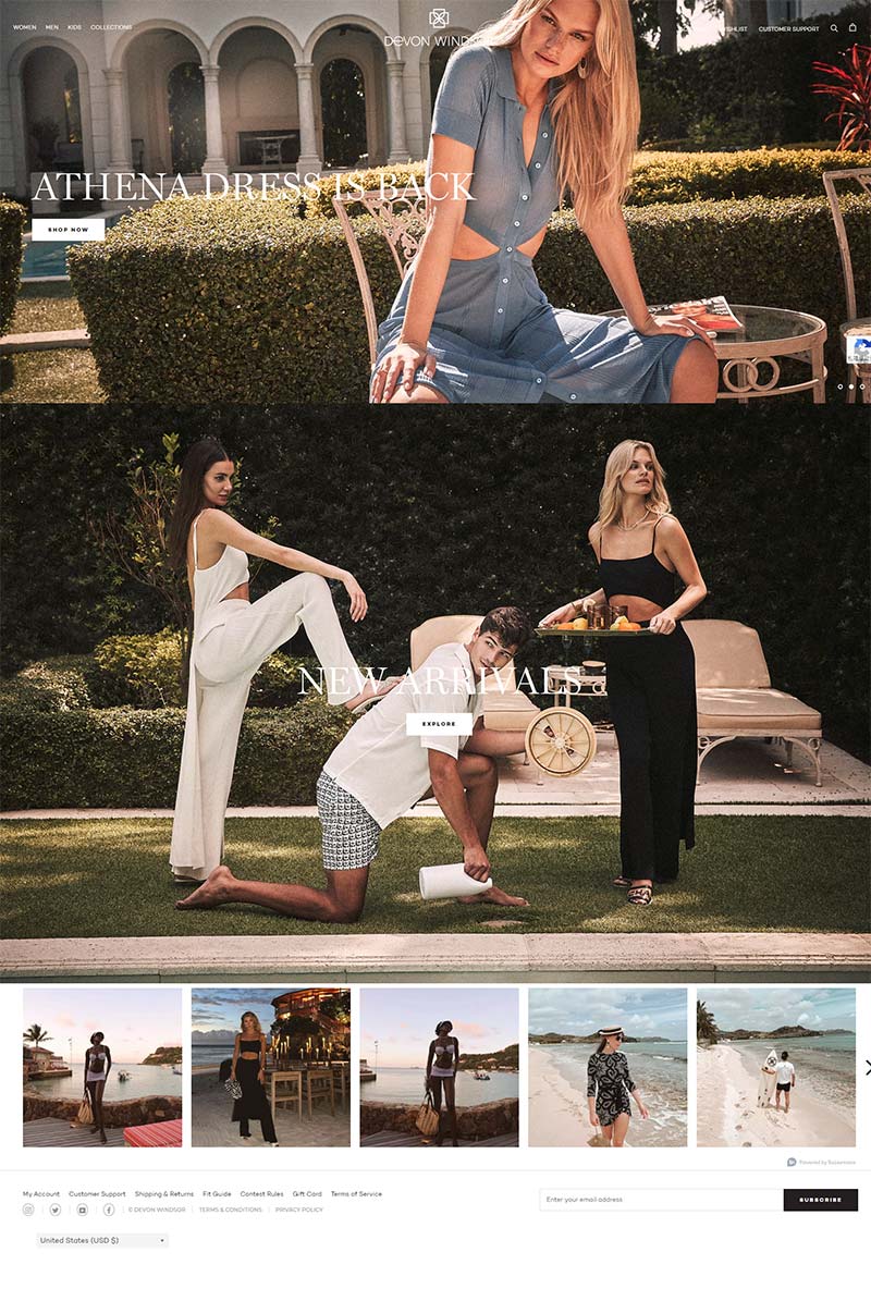 Devon Windsor 美国夏日泳装品牌海淘网站