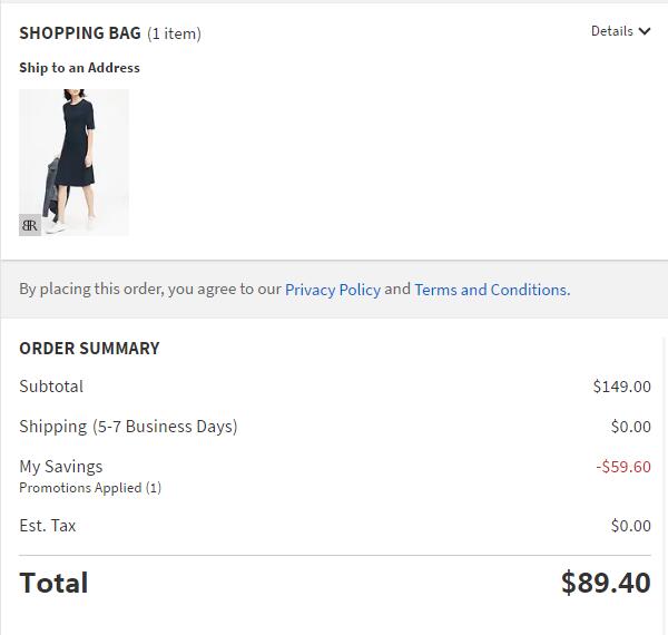Banana Republic submit order