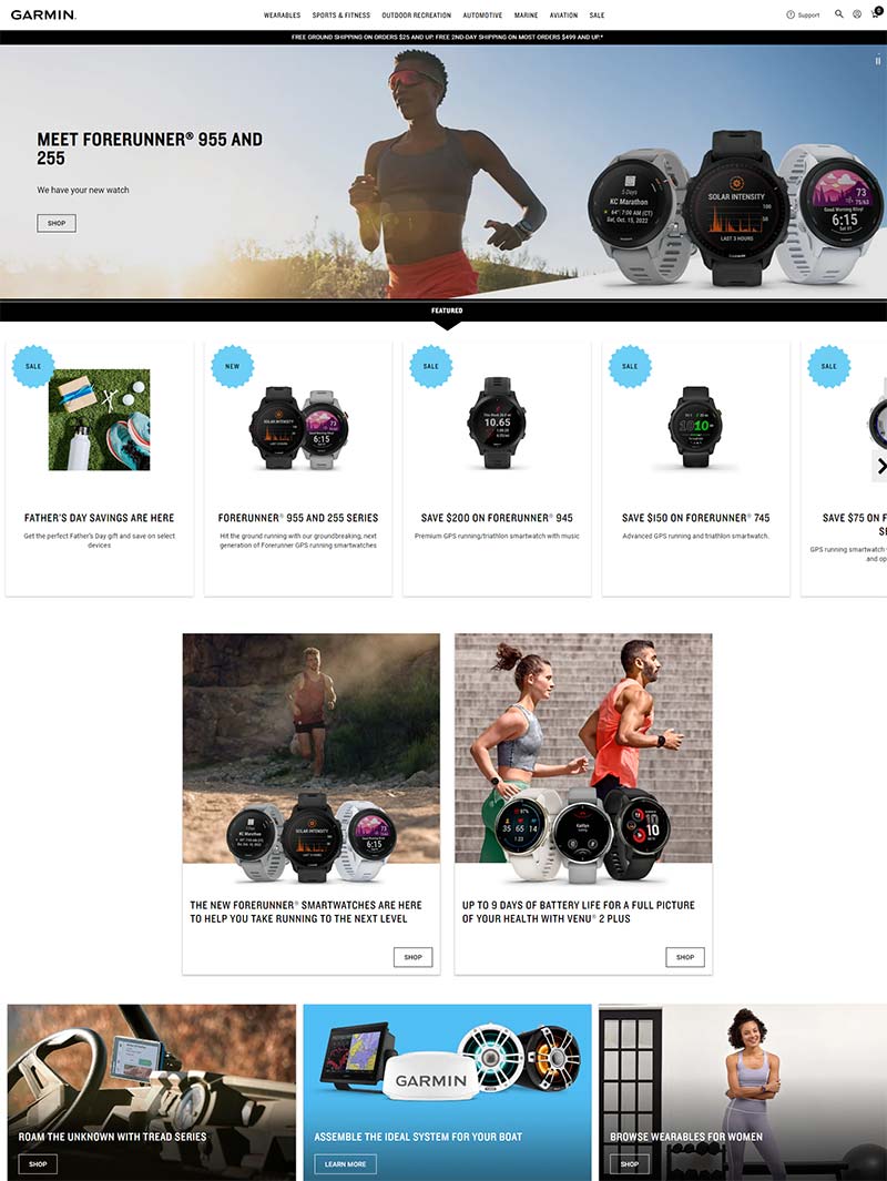 Garmin US 美国GPS可穿戴设备购物网站