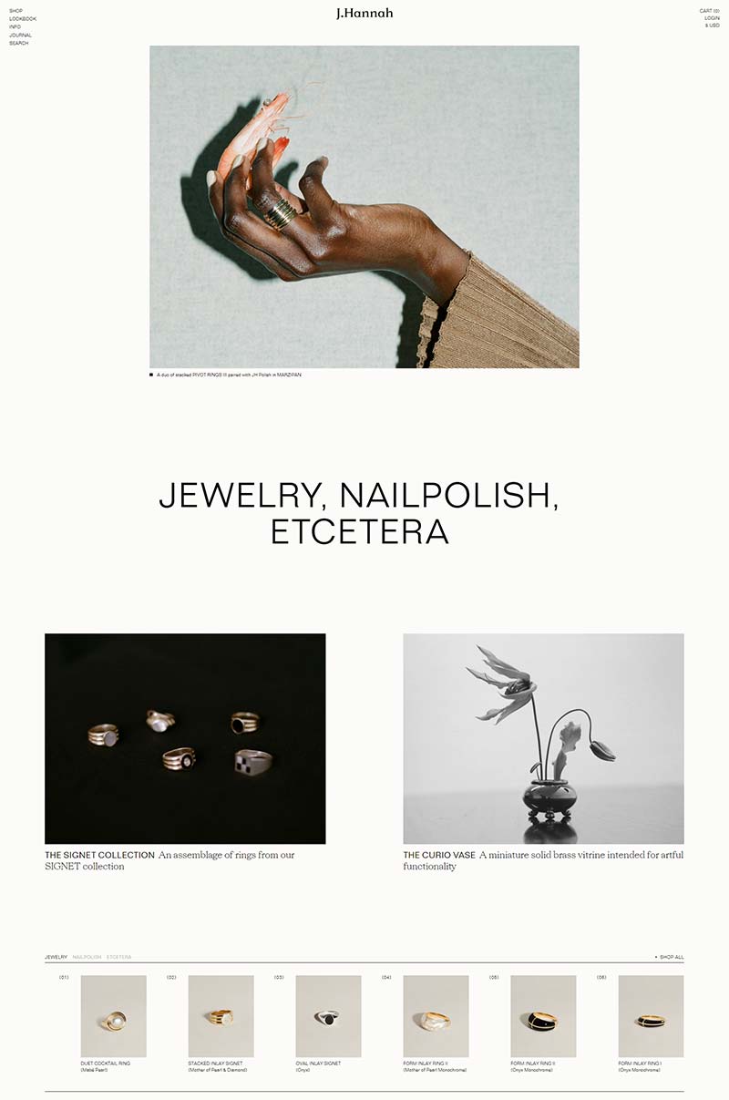 J. Hannah Jewelry 美国高端珠宝设计品牌网站