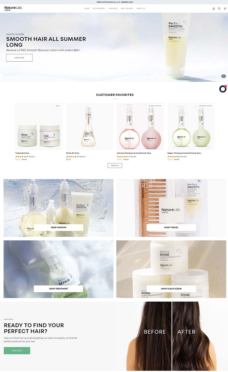 NatureLab Tokyo 美国植物护发品牌购物网站