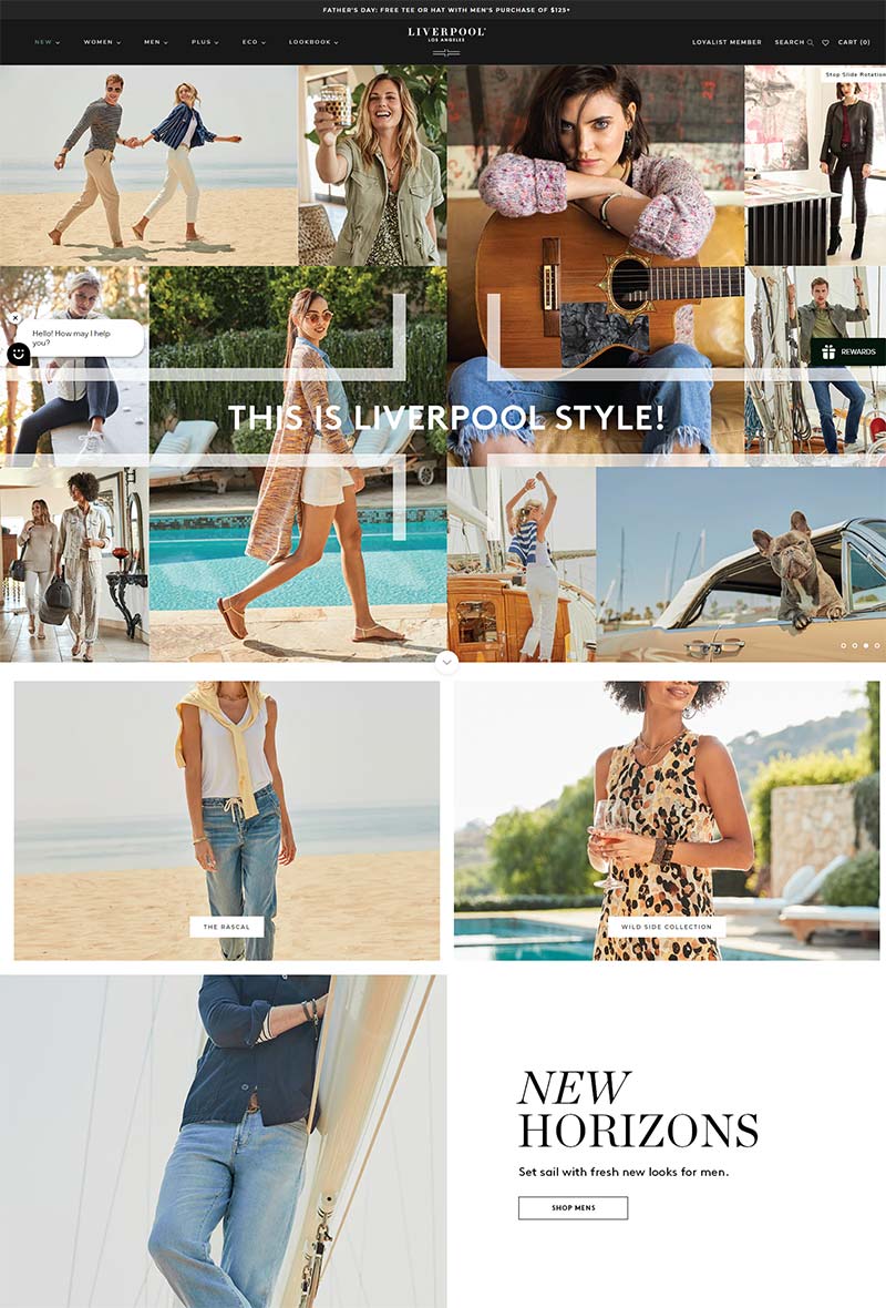 Liverpool Jeans 美国休闲牛仔服饰品牌网站