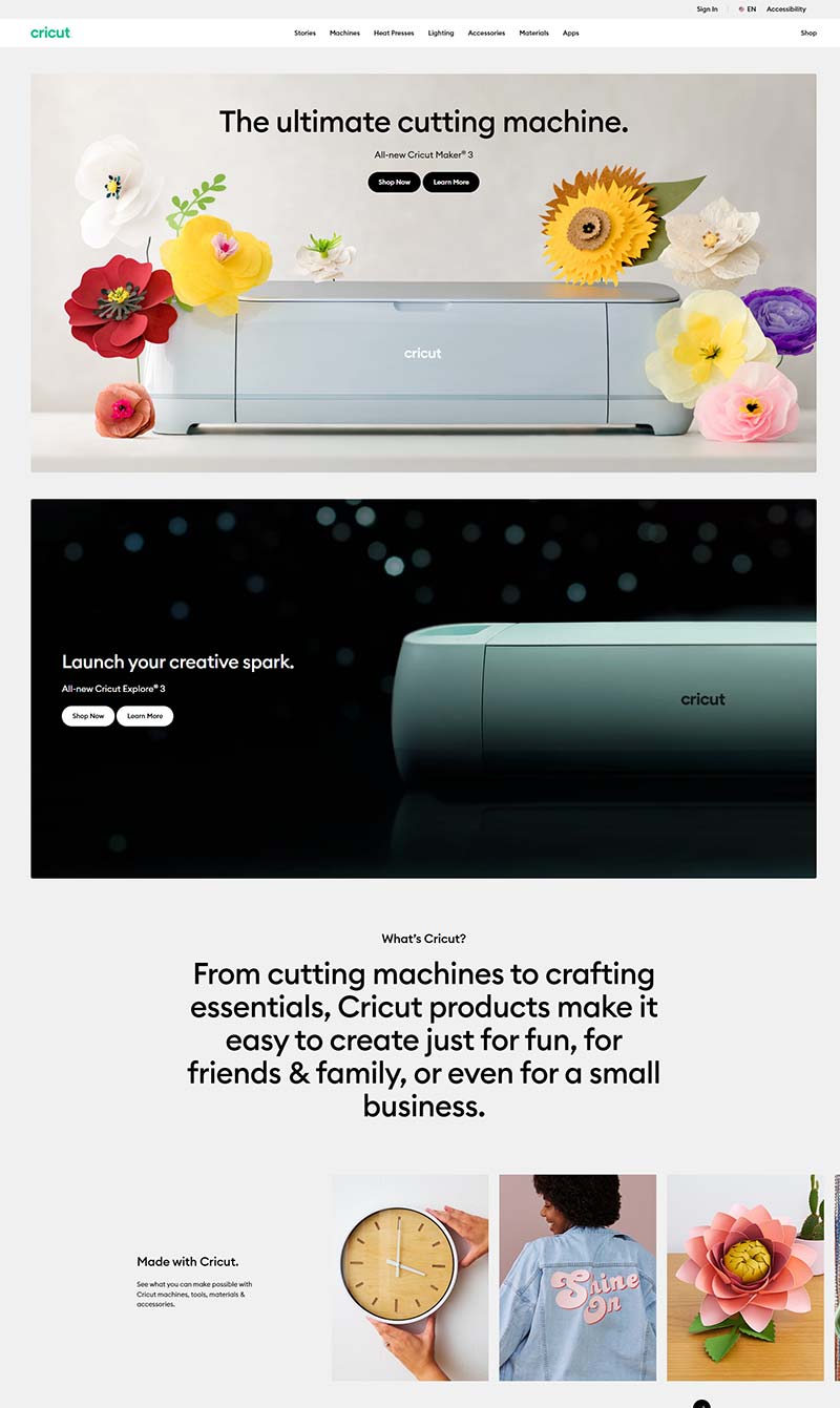 Cricut 美国手工DIY切割机购物网站