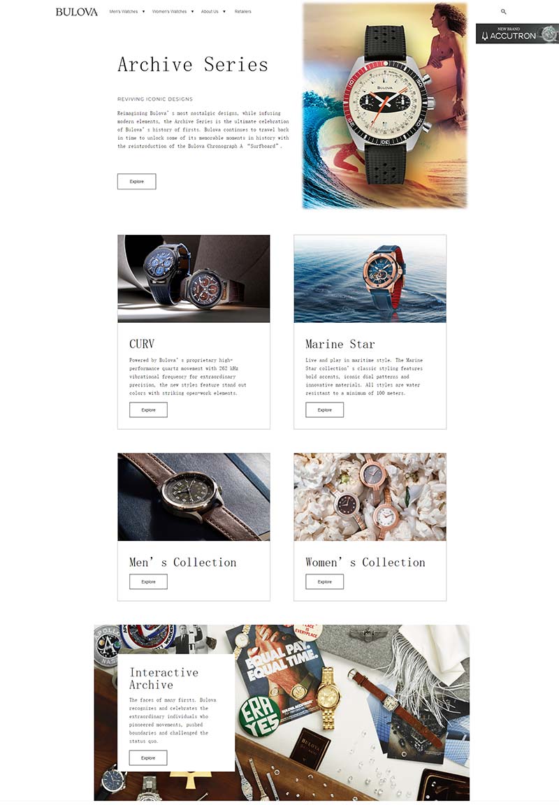 Bulova 美国电子手表品牌海淘网站
