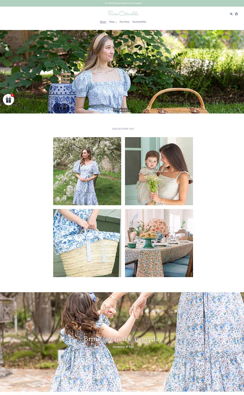 Rosie Cotswolds 英国小众生活服饰品牌网站