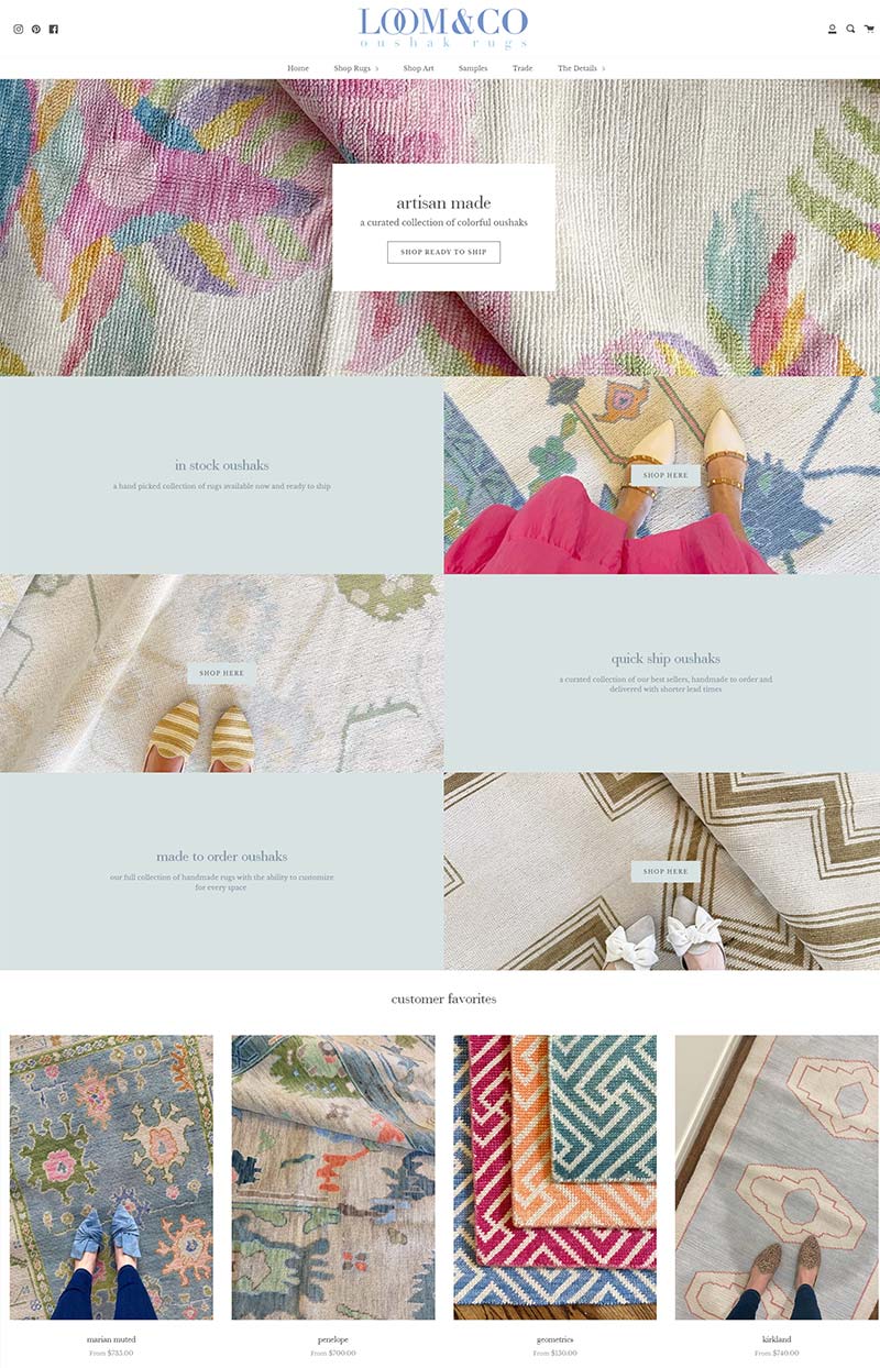 The Loom & Company 美国居家地毯购物网站