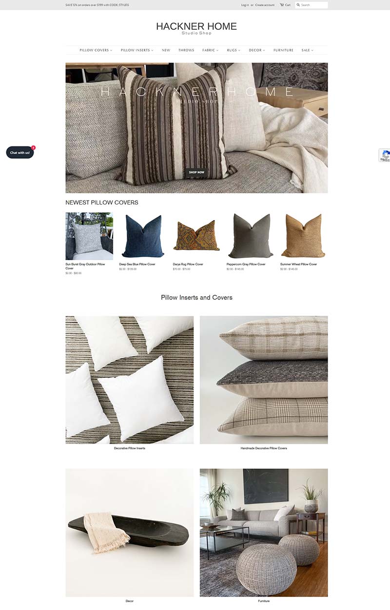 Hackner Home 美国时尚家居用品购物网站