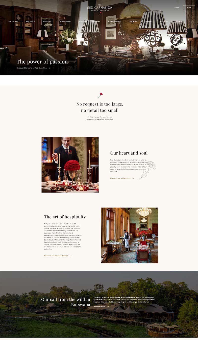 Red Carnation Hotels 英国五星级酒店预定网站