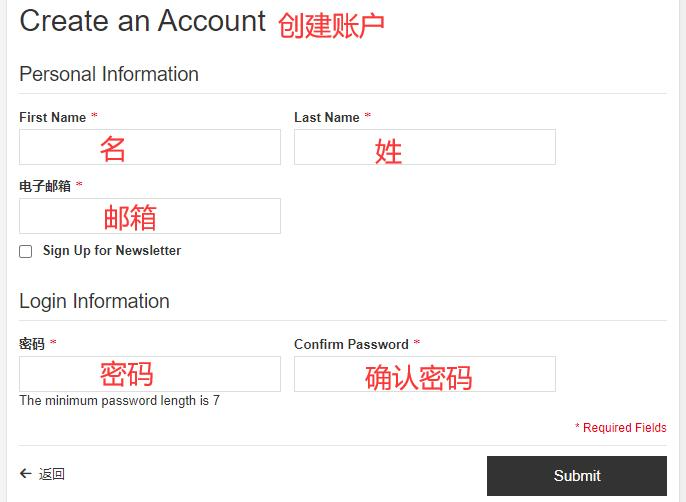 Create Account