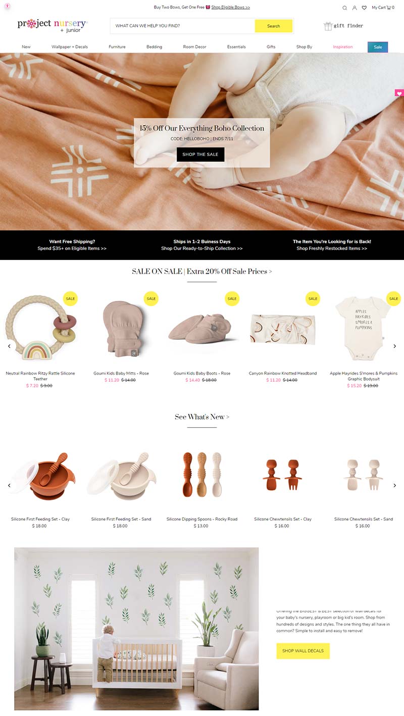 Project Nursery 美国婴儿家居产品购物网站