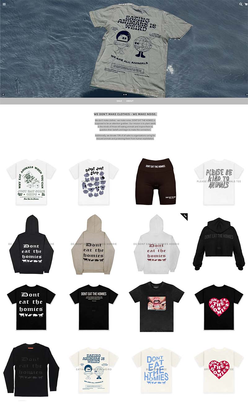 Don't Eat The Homies 美国街头服饰品牌购物网站