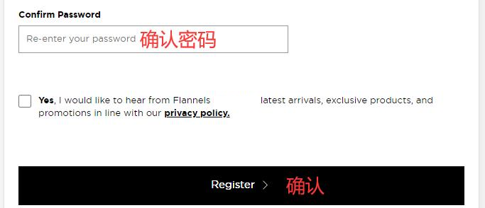 Registration information