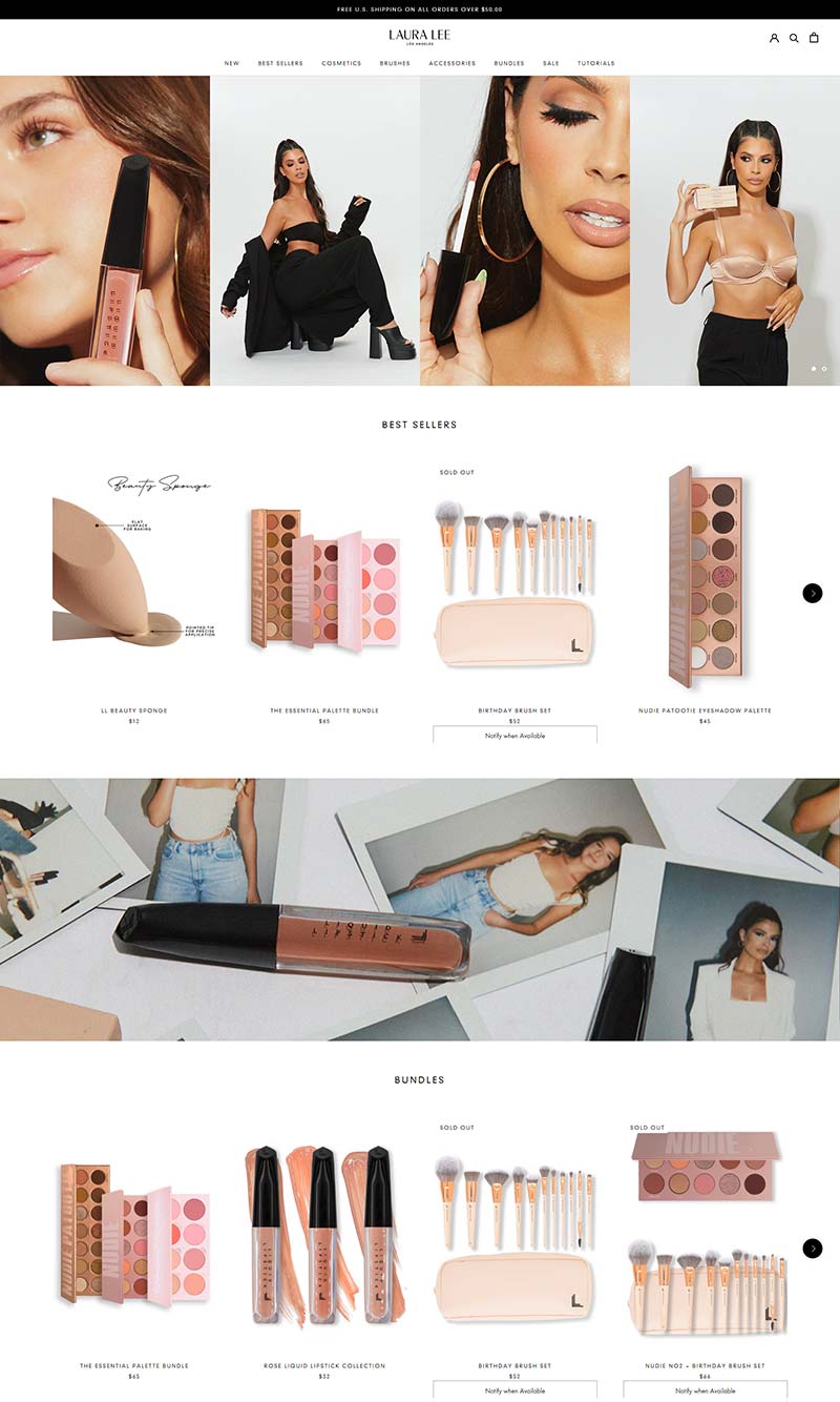 Laura Lee Los Angeles 美国纯素化妆品购物网站