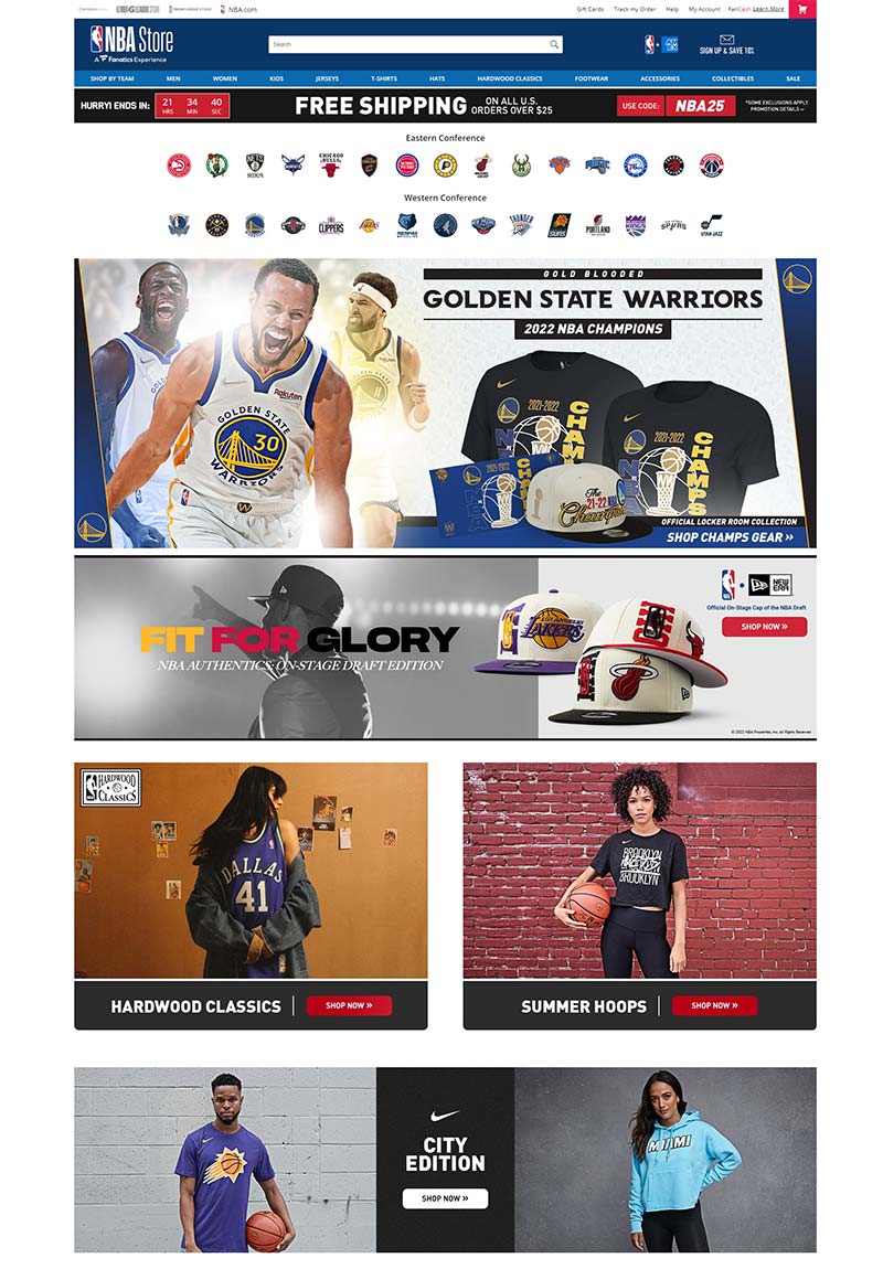 NBA Store 美国NBA官方购物商店