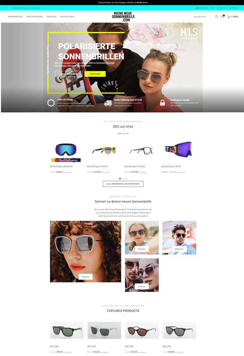 Meine neue Sonnenbrille 德国时尚眼镜品牌购物网站