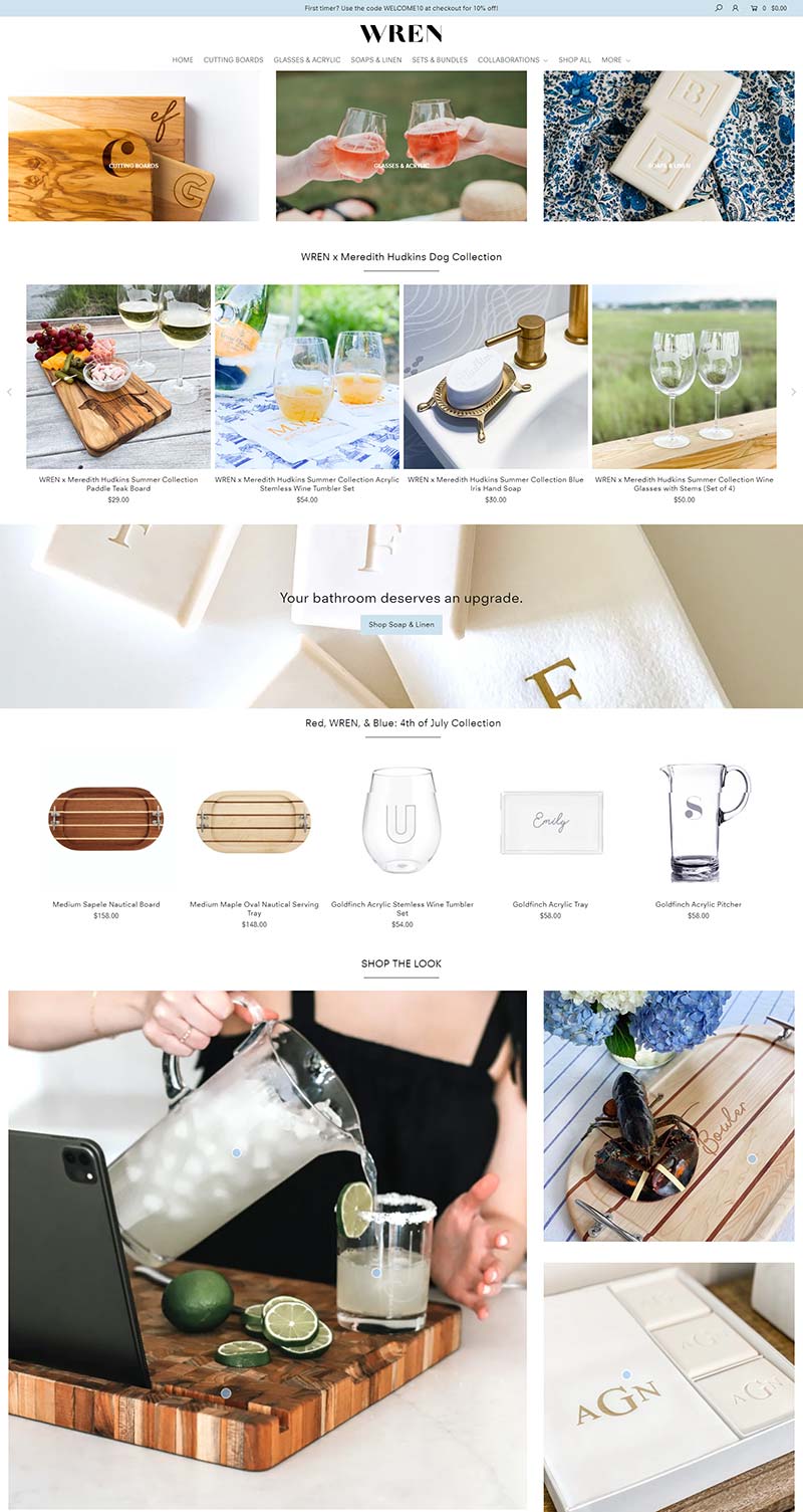 WREN Home 美国豪华家居产品购物网站