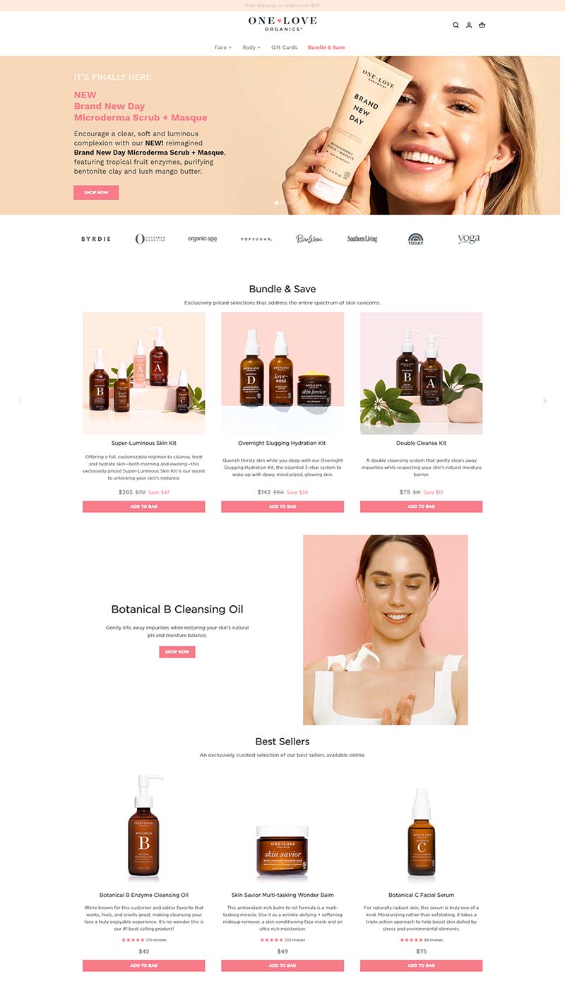One Love Organics 美国天然化妆品购物网站