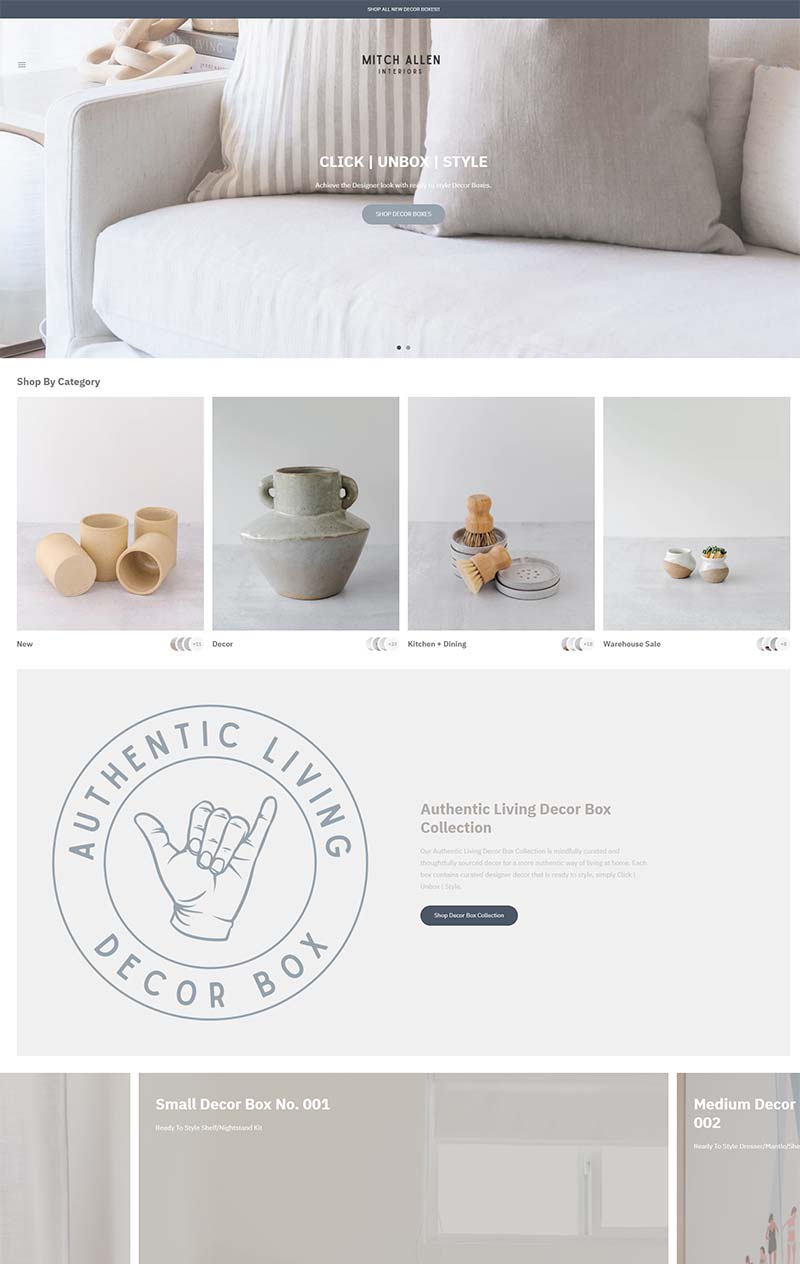 Mitch Allen Interiors 美国手工装饰品购物网站