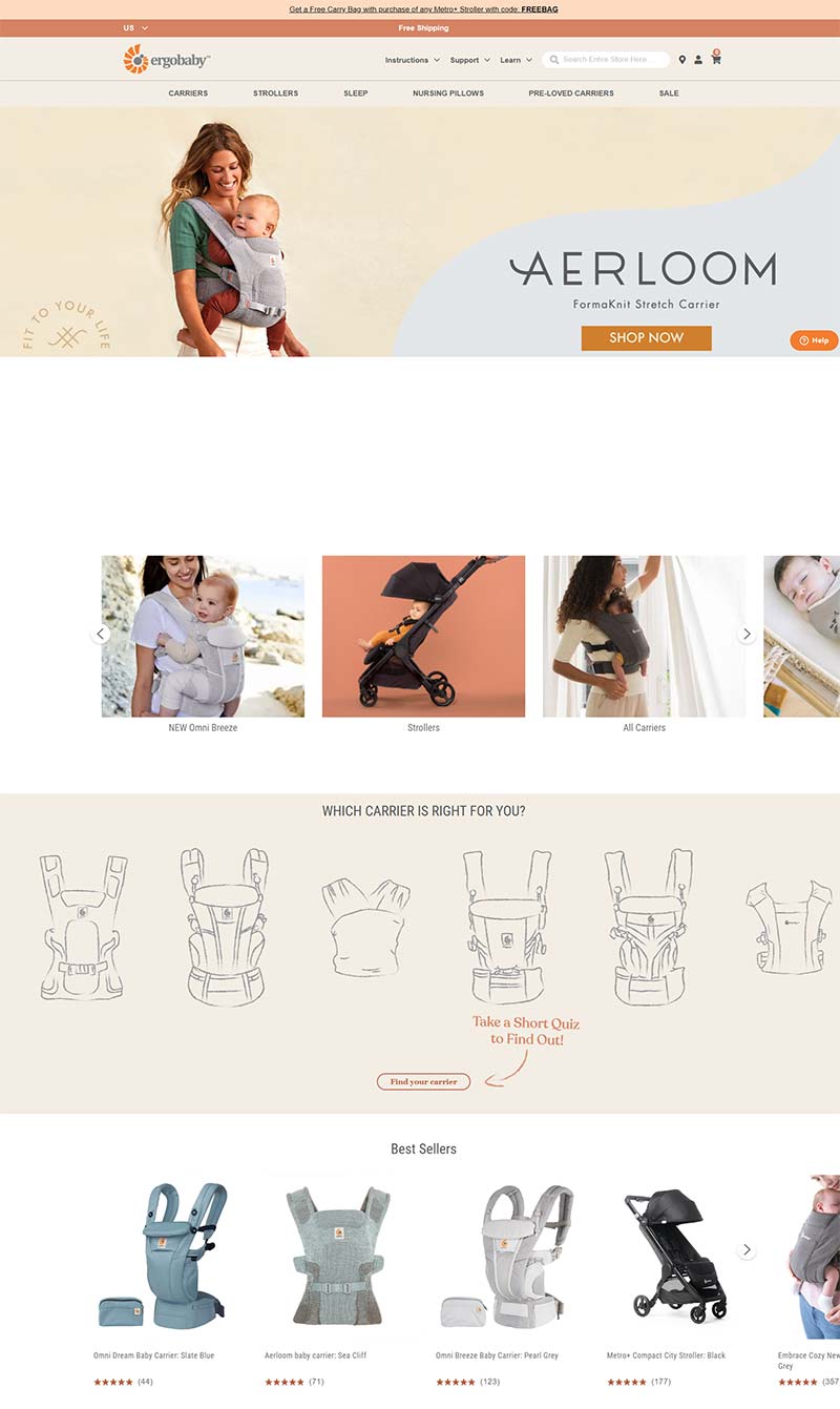 ERGO Baby 美国婴儿背带及配件购物网站